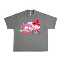 Tornado Clouds of love with balloons Valentine's Day Urban Heavy Tee - HowdyJamesFarm