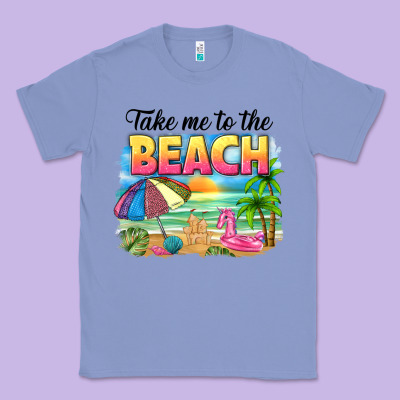 Take Me To The Beach Classic Tee Designed By Nancycooperartshop