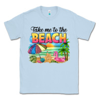 Dusty Blue take me to the beach Classic Tee - NancyCooperArtShop