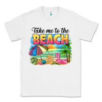White take me to the beach Classic Tee - NancyCooperArtShop