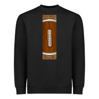 Black american football with leopard pen wraps Heavyweight Sweatshirt - BundleAndBundleShop