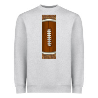 Heather Grey american football with leopard pen wraps Heavyweight Sweatshirt - BundleAndBundleShop