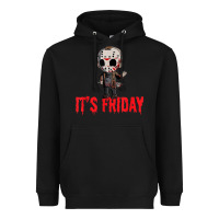 Black Funny Friday 13th Funny Halloween Horror Heavyweight Hoodie - lanVoArt