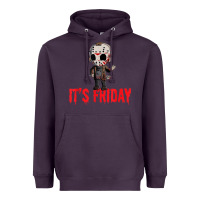 Plum Funny Friday 13th Funny Halloween Horror Heavyweight Hoodie - lanVoArt