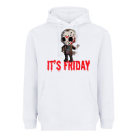 White Funny Friday 13th Funny Halloween Horror Heavyweight Hoodie - lanVoArt