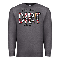 Charcoal Heather rub somedirt on it baseball Premium Sweatshirt - CowhideDigitalArt