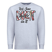 Heather Grey rub somedirt on it baseball Premium Sweatshirt - CowhideDigitalArt