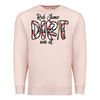 Pale Pink rub somedirt on it baseball Premium Sweatshirt - CowhideDigitalArt