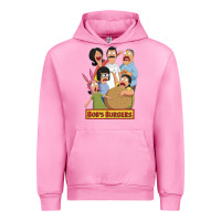 Fuchsia Pink bobs family portrait Urban Hoodie - lanVoArt