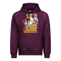 Mauve Wine bobs family portrait Urban Hoodie - lanVoArt