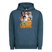 Pigment Midnight Navy bobs family portrait Urban Hoodie - lanVoArt