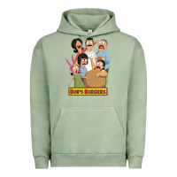 Pigment Oil Green bobs family portrait Urban Hoodie - lanVoArt