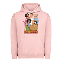 Pigment Salmon bobs family portrait Urban Hoodie - lanVoArt
