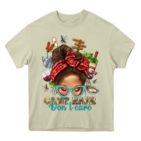 Mossy Camp Hair Dont Care Messy Bun Bbs Heavy Core Tee - BundleAndBundleShop