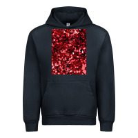 Navy red glitter party sequins Urban Hoodie - lanVoArt
