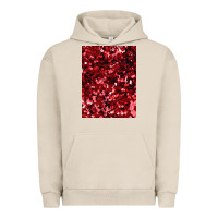 Pigment French Oak red glitter party sequins Urban Hoodie - lanVoArt
