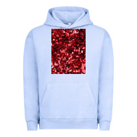 Pigment Grape Ice red glitter party sequins Urban Hoodie - lanVoArt