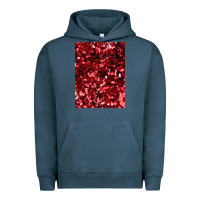 Pigment Midnight Navy red glitter party sequins Urban Hoodie - lanVoArt