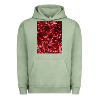 Pigment Oil Green red glitter party sequins Urban Hoodie - lanVoArt