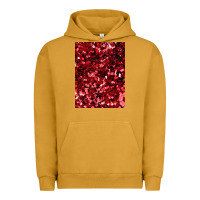 Pigment Peanut Butter red glitter party sequins Urban Hoodie - lanVoArt