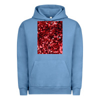 Pigment Pebble Blue red glitter party sequins Urban Hoodie - lanVoArt