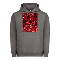 Pigment Tornado red glitter party sequins Urban Hoodie - lanVoArt