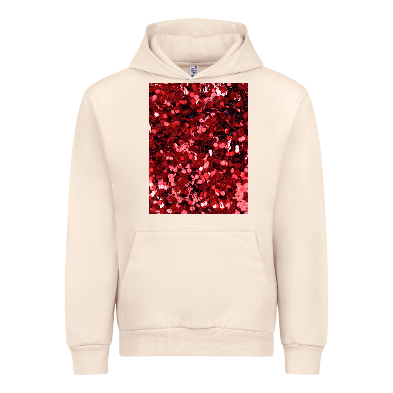 Red Glitter Party Sequins Urban Hoodie by lanVoArt | Teevron