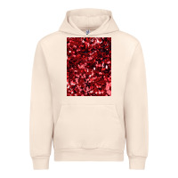 Sandshell red glitter party sequins Urban Hoodie - lanVoArt