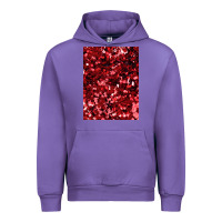 Tulip red glitter party sequins Urban Hoodie - lanVoArt