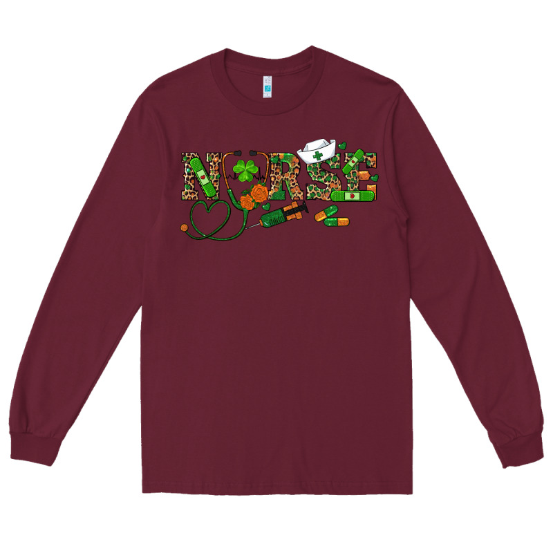 St Patrick's Day Nurse Long Sleeve Tee by RanaPortraitStore | Teevron