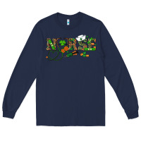 Navy st patrick's day nurse Long Sleeve Tee - RanaPortraitStore