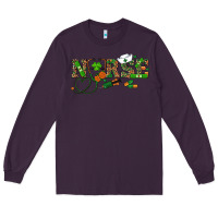 Plum st patrick's day nurse Long Sleeve Tee - RanaPortraitStore