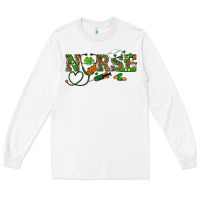 White st patrick's day nurse Long Sleeve Tee - RanaPortraitStore