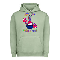 Pigment Oil Green Funny Men Are You Feeling It Now Mr Krabs Gifts For Music Fans 1 Urban Hoodie - lanVoArt