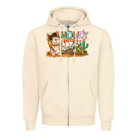 Sandshell Easter Howdy Peeps Bunny Zipper Hoodie - CowhideDigitalArt