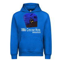 Cobalt 1886 Crescent Hotel Eureka Springs Arkansas USA Halloween Haunted Bat  Urban Hoodie - lanVoArt