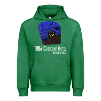 Emerald 1886 Crescent Hotel Eureka Springs Arkansas USA Halloween Haunted Bat  Urban Hoodie - lanVoArt