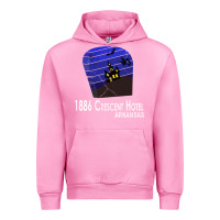 Fuchsia Pink 1886 Crescent Hotel Eureka Springs Arkansas USA Halloween Haunted Bat  Urban Hoodie - lanVoArt