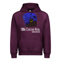 Mauve Wine 1886 Crescent Hotel Eureka Springs Arkansas USA Halloween Haunted Bat  Urban Hoodie - lanVoArt