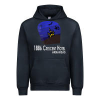 Navy 1886 Crescent Hotel Eureka Springs Arkansas USA Halloween Haunted Bat  Urban Hoodie - lanVoArt