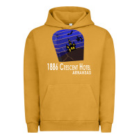 Pigment Peanut Butter 1886 Crescent Hotel Eureka Springs Arkansas USA Halloween Haunted Bat  Urban Hoodie - lanVoArt