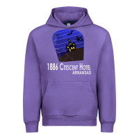 Tulip 1886 Crescent Hotel Eureka Springs Arkansas USA Halloween Haunted Bat  Urban Hoodie - lanVoArt