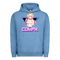 Pigment Pebble Blue hyperdimension neptunia (compa aesthetic) Urban Hoodie - lanVoArt