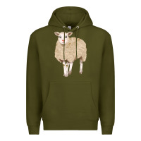 Army Green sheep Premium Hoodie - FaDigitalArtStudio