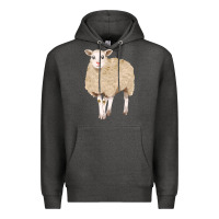Charcoal Heather sheep Premium Hoodie - FaDigitalArtStudio