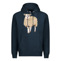 Navy sheep Premium Hoodie - FaDigitalArtStudio