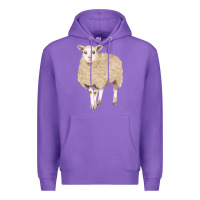 Purple sheep Premium Hoodie - FaDigitalArtStudio