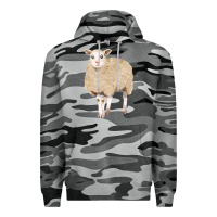 Slate Camo sheep Premium Hoodie - FaDigitalArtStudio