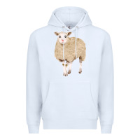 White sheep Premium Hoodie - FaDigitalArtStudio
