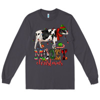 Smoke mooey christmas cow Long Sleeve Tee - CowGirlArtShop